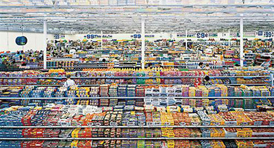 99Cent II Diptychon by Andreas Gursky 2001