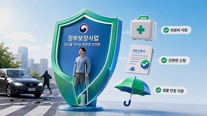 뺑소니 무보험차 사고 정부보장사업 보상 한도 및 신청 절차 안내 특성 이미지