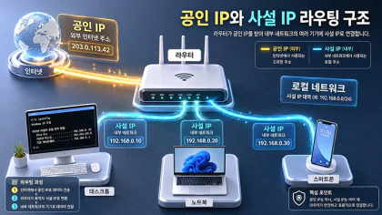 실시간 내 컴퓨터 공인 IP 주소 확인 사이트 및 네트워크 위치 조회 가이드 특성 이미지