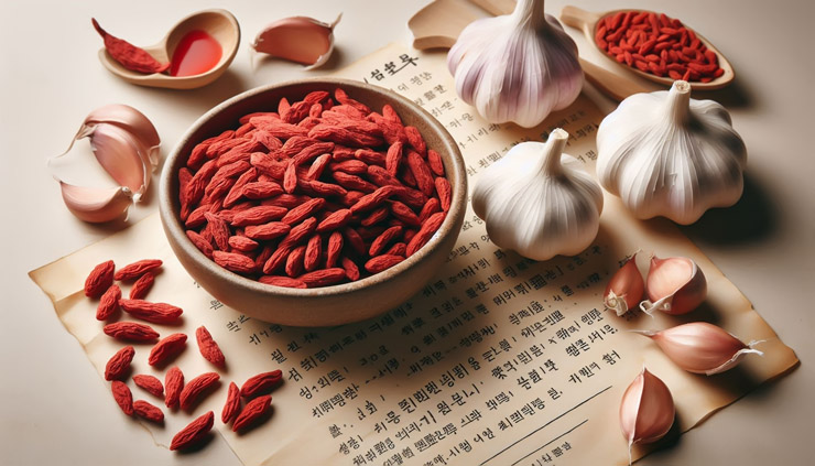 구기자와 마늘