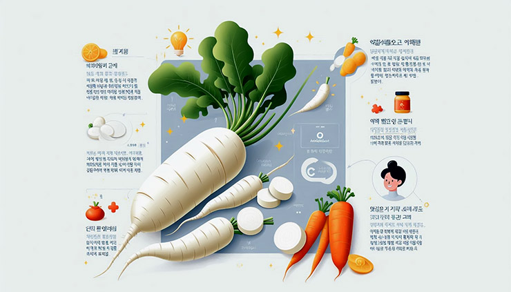 무의 항산화 효과 설명