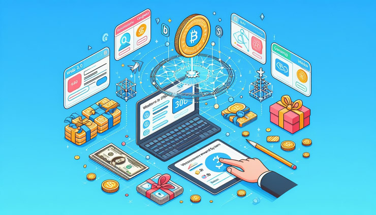 WEB 3.0 보상 시스템과 쿠폰, 상품권의 비교와 민주주의적 요소 설명 이미지