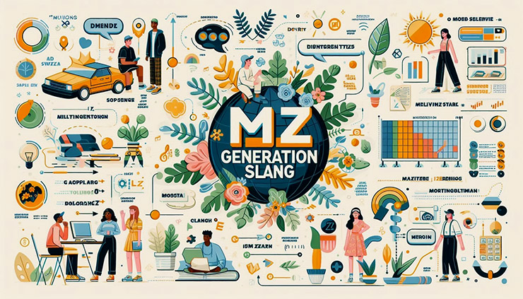 MZ세대 신조어의 다양성과 변화를 보여주는 그래프