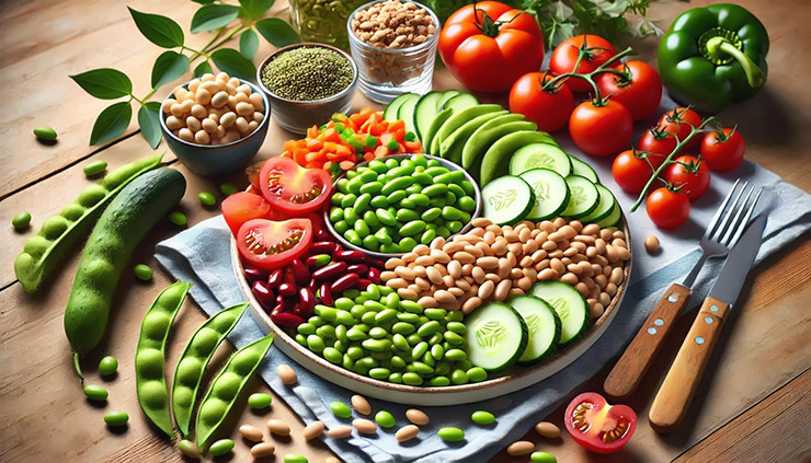 NMN 함유 음식 목록: 에다마메, 오이, 토마토